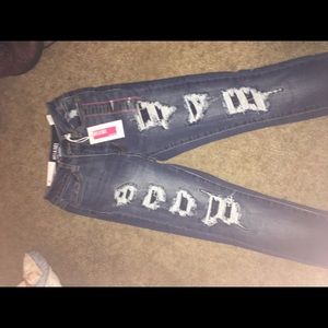 High Rise distressed Miami Jeggings size 0